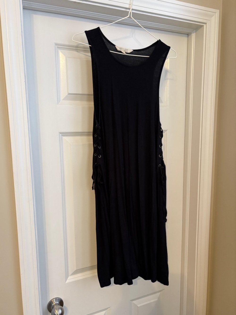 American Eagle Soft & Sexy Lace Up Razorback Flowy Dress Women’s Medium Grunge